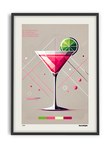 Cosmopolitan – Stampa d'Arte in Edizione Limitata | Collezione COCKTAILS