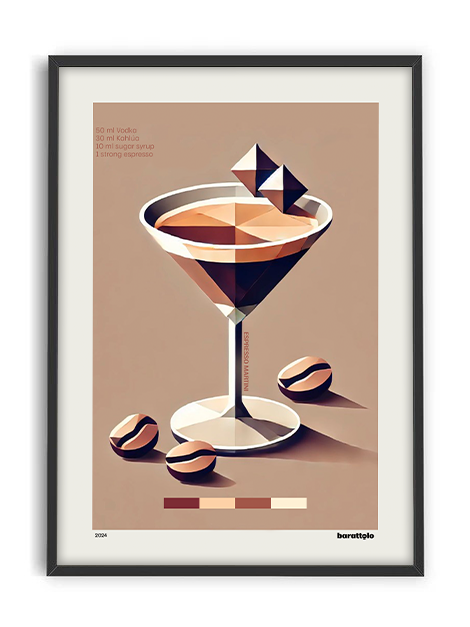 Espresso Martini – Stampa d'Arte in Edizione Limitata | Collezione COCKTAILS