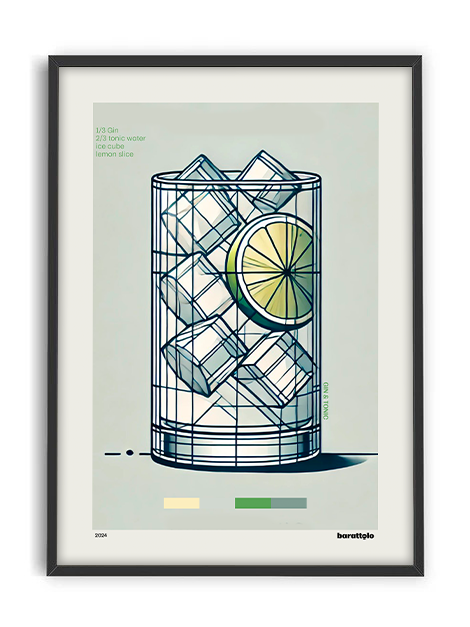 Gin & TONIC - Limited Edition Art Print | COCKTAILS Collection