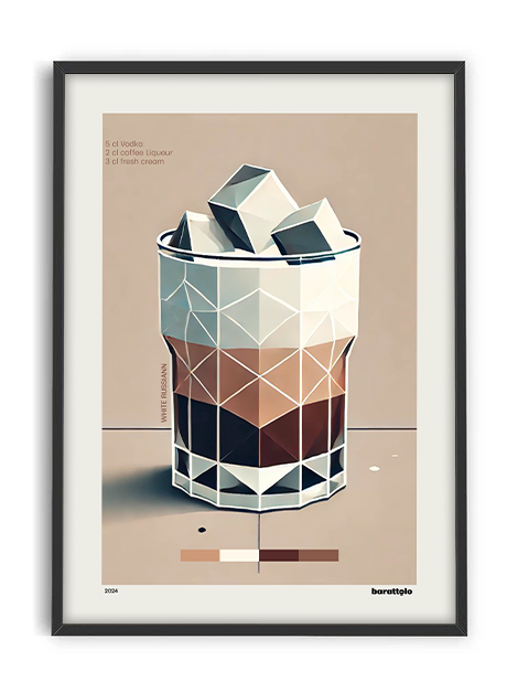 White Russian - Limited Edition Art Print | COCKTAILS Collection