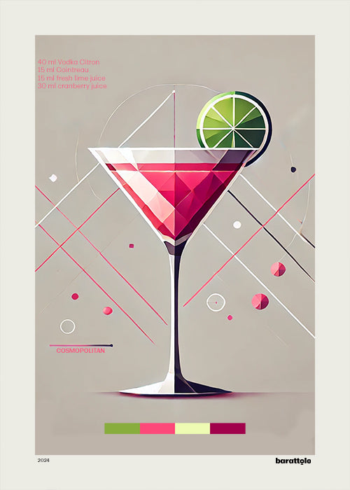 Cosmopolitan – Stampa d'Arte in Edizione Limitata | Collezione COCKTAILS