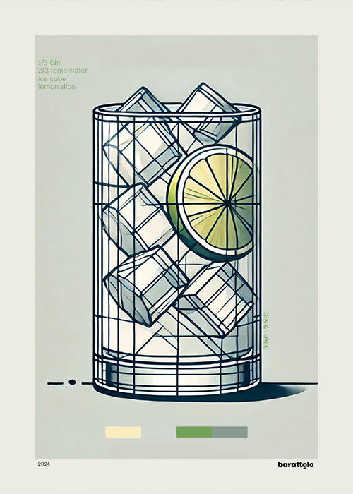 Gin & TONIC - Limited Edition Art Print | COCKTAILS Collection