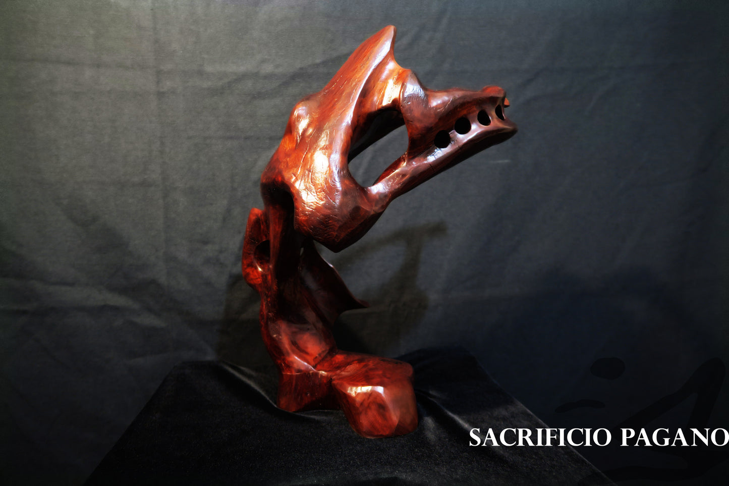 Sacrificio Pagano - Scultura in Legno (Pezzo Unico)