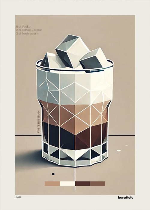 White Russian - Limited Edition Art Print | COCKTAILS Collection