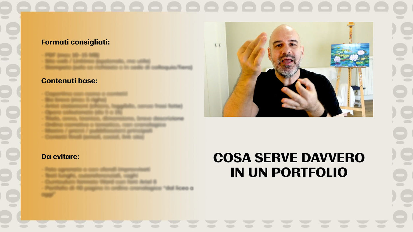 “Non basta saper dipingere” – Corso online per artisti