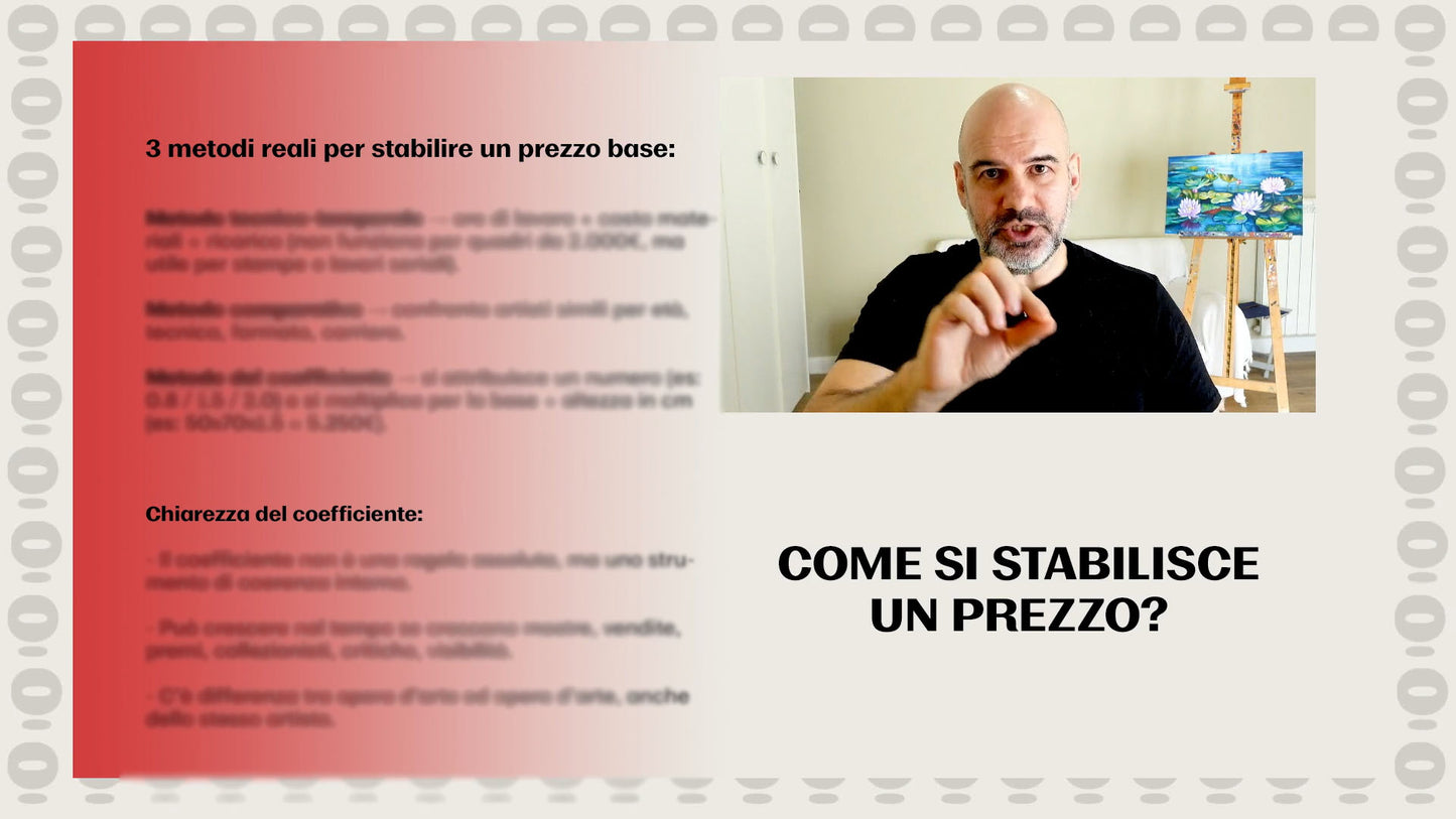 “Non basta saper dipingere” – Corso online per artisti